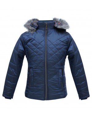 Girls Winter  Jacket Quilted Navy